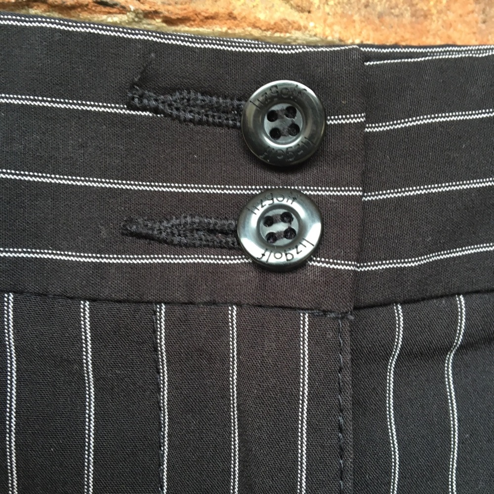 Lizgolf Black Pin Striped trousers Sz 6 - Picture 3 of 8